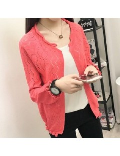 Cardigans cardigan women's sweater thin spring outfit with the 2019 Korean version of loose spring and autumn hollow shawl ja...
