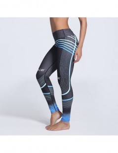 Leggings Plus Size Fitness Clothing Women Elastic Sporting Leggings Gradient Color Stripe Print Workout Legging Push Up Leggi...