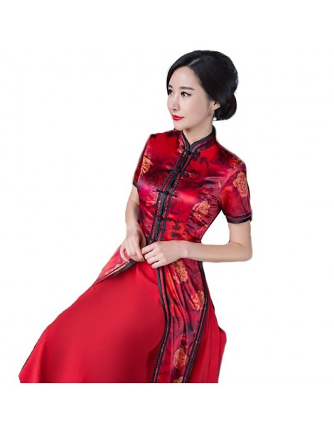 Dresses Vietnam Ao Dai National Style Summer Twinset Ladies' Long Dress Chinese Long Reformative Cheong-sam Dresse M L XL XXL...