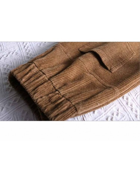 Pants & Capris New plus size winter autumn corduroy pants loose high waist harem pants for women wild solid color soft casual...