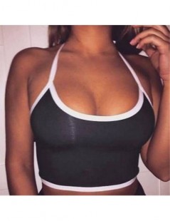 Tank Tops Hot High Quality Summer Women Tops 9Colors Solid Hanging Neck Vest Stretchy Sexy Bottoming Bodycon Tank Tops - Purp...
