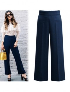 Pants & Capris 2019 Wide Leg Pants Women Elegant OL autumn summer female elastic waist casual work trousers Plus Size 3XL 4XL...