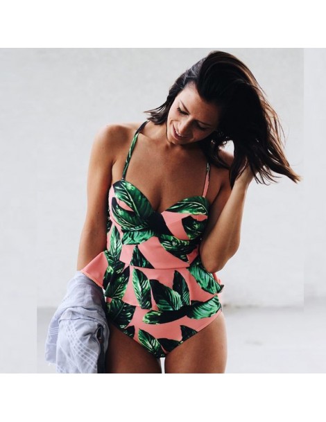 Rompers 2019 Push Up Tankini Set Swimsuit Women Swimwear Plus Two Piece Print Bathing BodySuit Beach Wear Swim Maillot De Bai...