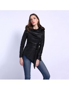 Leather Jackets Women Leather Jacket Full Sleeve Hooded Sashes Casual Jacket Women's Collection PU Leather Coats High Quality...