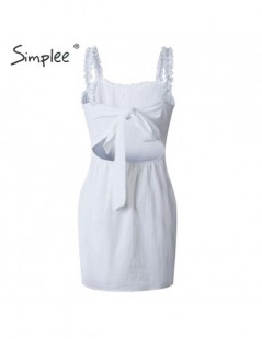 Dresses Sexy ruffle bodycon summer dress women 2019 Backless linen lace up plus size beach dress Holiday casual female vestid...
