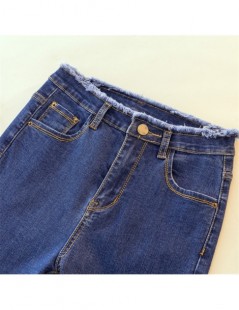 Jeans Ripped Skinny Pencil Jeans Woman Plus Size High Waist Mom Stretch jeans Ladies Denim Pants Trousers Women jeans - Dark ...