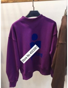 Hoodies & Sweatshirts Latest Front Contrast Letter Sweatshirt Pullover - Fall/Winter 2019 Fashion Women/Ladies Round Neck Swe...