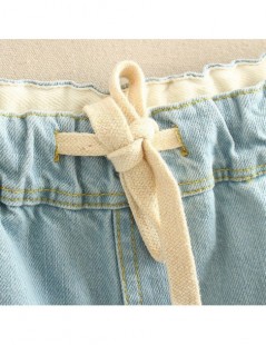 Shorts 2018 Summer Mori Girl Shorts Women Drawstring Waist Sweet Cartoon Animal Female Pocket Jeans Denim Tracksuit Mini Shor...