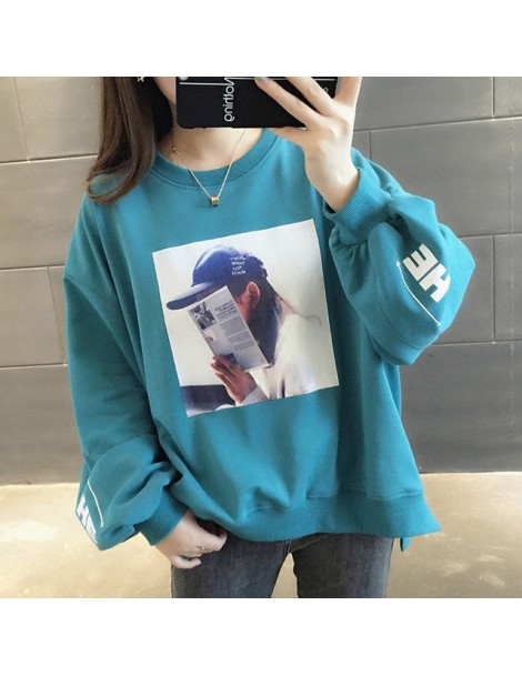 Hoodies & Sweatshirts Explosion models women's sweatershirt 2019 new spring autumn long-sleeved thin section casual loose shi...