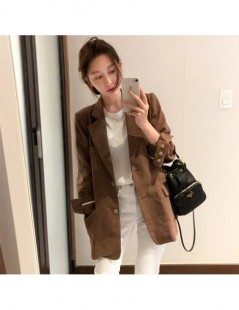 Blazers 2019 Autumn New Arrival Solid Causal Single Breasted Women Jacket Blazer Notched Collar Female Suits Coats Fashion - ...