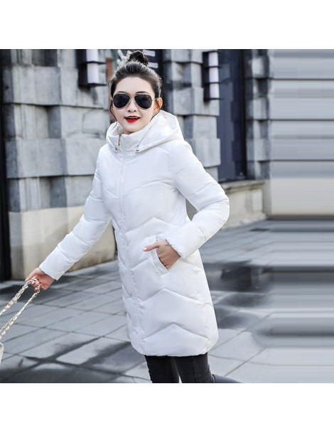 Parkas Autumn Winter Warm Female Jacket New 2019 Korean Women Fashion White Parkas Thicken Winter Jacket Women Hooded Winter ...