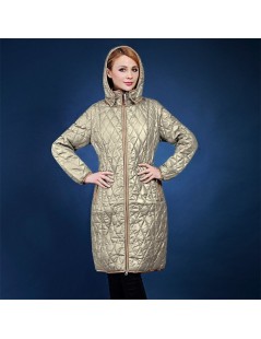 Parkas winter jacket women Slim hit the color zipper hooded padded jacket European and American fashion coat plus size 48-58 ...