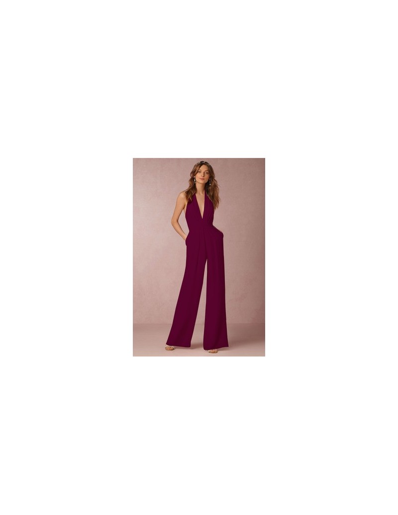 Jumpsuits 2019 Women Bodysuit Rompers Ribbon Decoration Tight Womens Jumpsuit Personality V Collar Fashion Hollow Sale XL Z12...