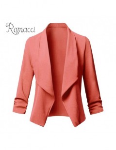 Blazers Women Solid Blazers Cardigan Coat Long Sleeve women blazers and jackets Ruched Asymmetrical Casual Business Suit Outw...