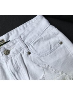 Shorts Jeans Short Pants Women Summer Fashion Ladies Sexy Mini Short Femme Tassel Hole Ripped Denim Shorts High Waist White P...
