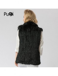 Real Fur woman girl real rabbit fur vest jacket spring winter warm genuine rabbit fur knit coat vest black beige - darkgrey -...