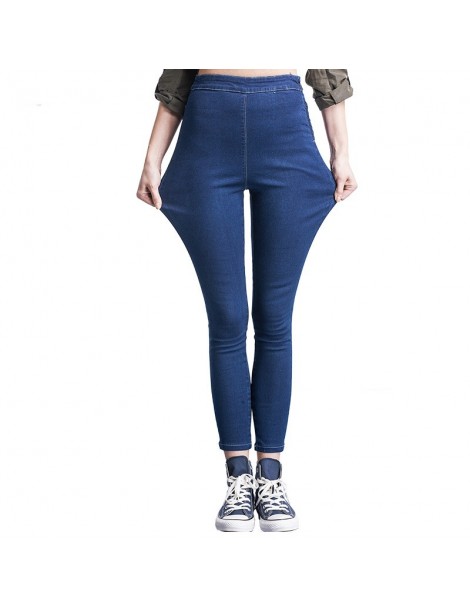 Pants & Capris Fashion Jeans 4 Colors With High Waist Leggings Elastic Waist Female Stretch Denim Plus Size Skinny Pencil Wom...