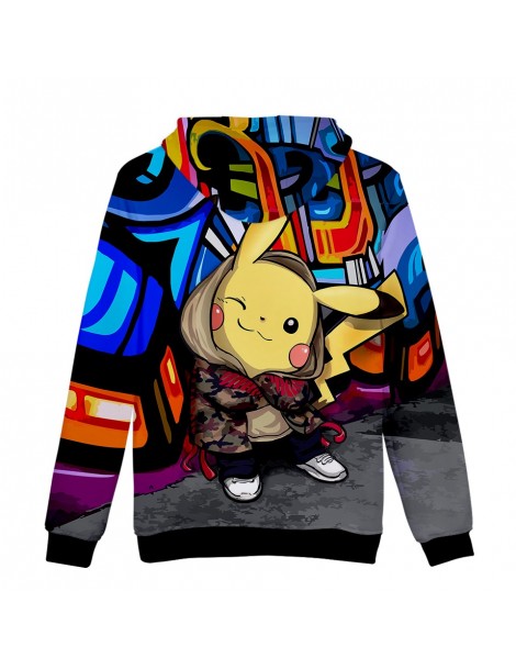 Hoodies & Sweatshirts 2019 Hot Sale Casual 3D pikachu Hoodies Sweatshirt Long Sleeve Cute Hooded Kpop Harajuku Fashion Kawaii...