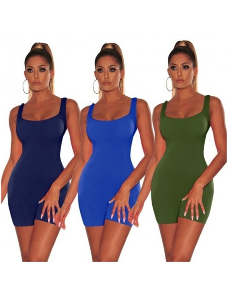 Rompers 2019 Summer Playsuit Women Short Jumpsuit Sexy Casual Rompers Slim Backless Woman Playsuits and Jumpsuits Skinny Spor...
