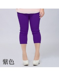 Pants & Capris Good Quality Extra Large Size Women Capris Pants Super Stretch Summer Candy Color Plus Size Female Elastic Pan...