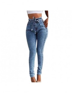 Jeans Women's Fashion High Waist Jeans Pants Sexy Long Pants Slim Casual Skinny Leggings Pants Belt Female Denim Jeans Women ...