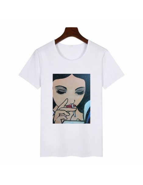 Women's Vintage Funny Bad Girl Snow White T Shirt O-Neck Dark Story Print Casual Short Sleeve Harajuku Women's T-Shirt - P10...