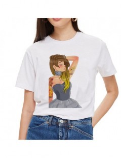 T-Shirts Women's Vintage Funny Bad Girl Snow White T Shirt O-Neck Dark Story Print Casual Short Sleeve Harajuku Women's T-Shi...