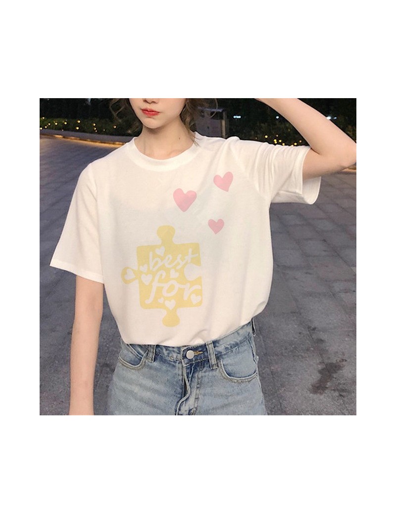 T-Shirts New Best Friends Harajuku T Shirt Women Ullzang Fashion Cartoon T-shirt 90s Graphic Friend T-shirt Korean Style Top ...