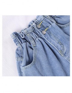 Jeans Women's jeans shorts Spring Wide leg shorts Elastic Waist Casual boyfriend jeans for women High Waist Plus size short S...