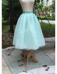 Skirts S-5XL ball gown Princess Midi Tulle Skirt Pleated Dance Tutu Skirts Womens Lolita Petticoat Jupe Saia faldas Party Ski...