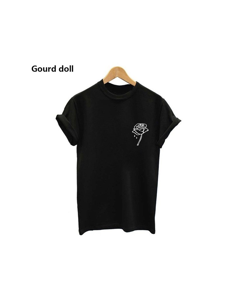 T-Shirts 90 tshirt women harajuku ulzzang Punk Cartoon Letter Print top Tee Shirt Round neck Femme Casual tops tumblr - flowe...