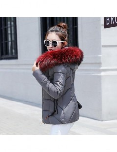 Parkas 2019 Fashion Short Winter Jacket Women Slim Female Coat Thicken Parka Cotton Hooded Fur Collar plus size S-3XL Ladies ...