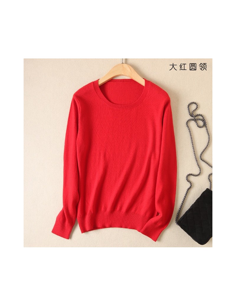 Pullovers Autumn Cashmere Sweater Women Pullover Winter 2018 New Fashion Soft Solid O-neck Long Sleeve Woolen Knitted Tops Fe...