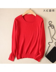 Autumn Cashmere Sweater Women Pullover Winter 2018 New Fashion Soft Solid O-neck Long Sleeve Woolen Knitted Tops Female Jump...