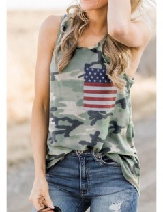 Tank Tops Camouflage Tees Women Summer Tank Tops 2019 New Stylish O-Neck Tanks Female Camouflage Camis Casual Sleeveless Tops...