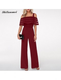 2019 New Summer Jumpsuit Hot Fashion Ladies Women Casual Off Shoulder Sleeveless Clubwear Female Casual Oversize 4xl 5xl Out...