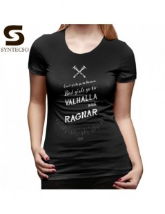 T-Shirts Girl Bad T-Shirt Bad Girls Go To Valhalla With Ragnar T Shirt O Neck Print Women tshirt Black Short Sleeve Ladies Te...
