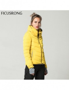 Trench Hooded Yellow Women Autumn Winter Jacket Stand Collar Cotton Padded Female Basic Jacket Outerwear Coat chaqueta mujer ...