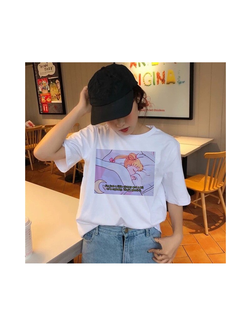 Sailor Moon T Shirt Kawaii Summer Women T-shirt Harajuku Sweet Print Short Sleeve Ullzang Tshirt Female Top Tees shirts grap...