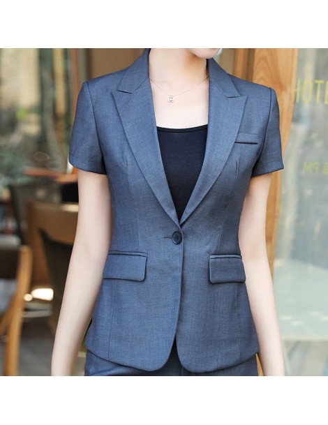 Skirt Suits New fashion women skirt suit two piece set short sleeve top and skirt for summer office ladies uniform work wear ...