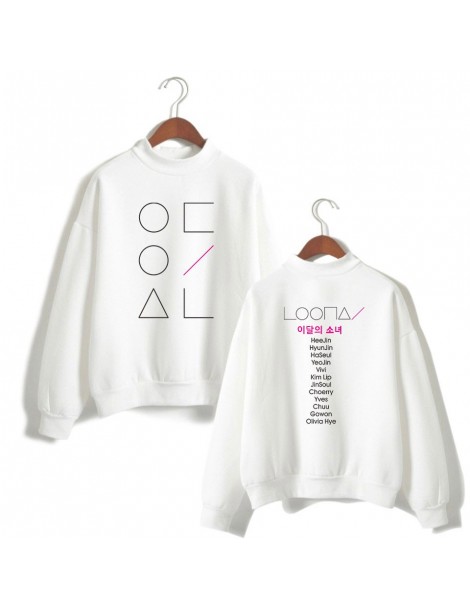 Hoodies & Sweatshirts LOONA Cool Logo Turtleneck Sweatshirt Fashion Harajuku K-Pop Women/men 2019 New Winter/Autumn Kpop Hop ...