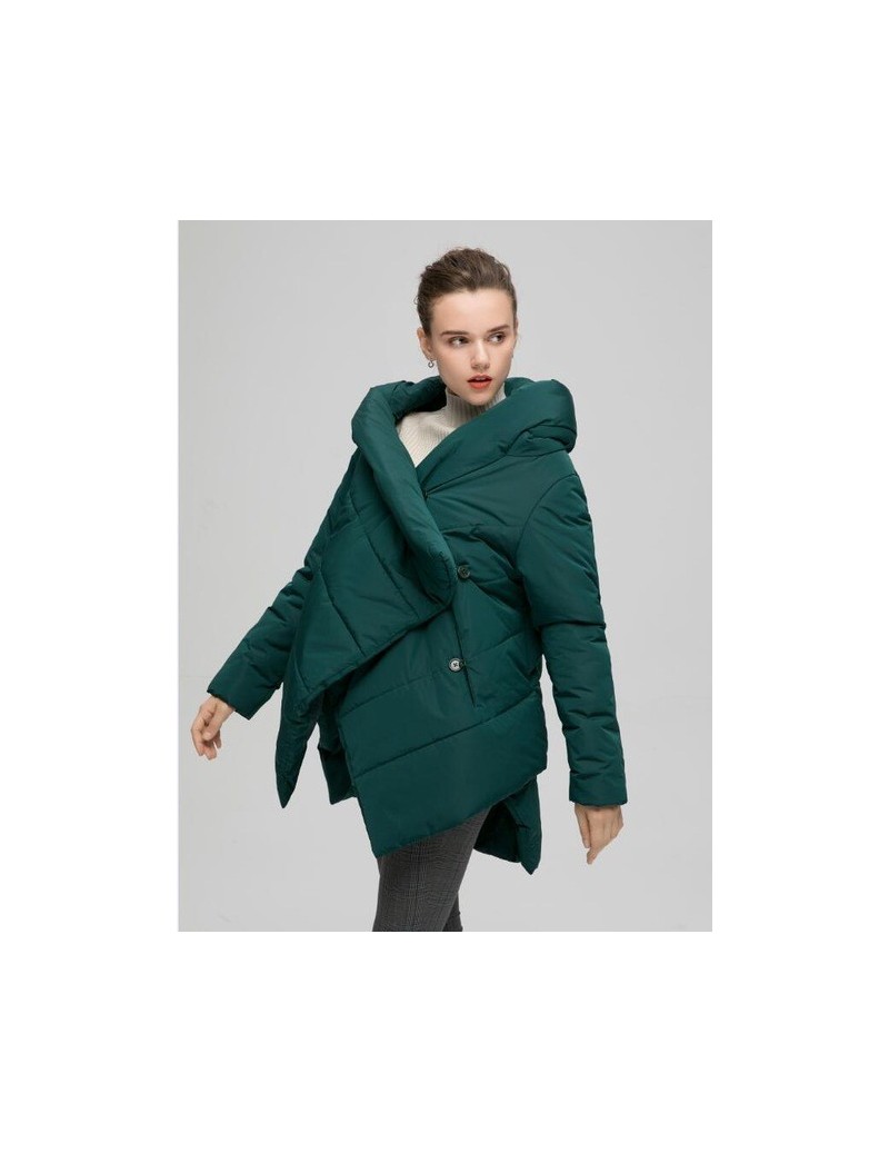 Parkas Women's Winter Jacket Fashion Cloak Winter Coat Women Parka Loose Plus Size Down Winter Coat Warm Jacket Overcoat - Gr...