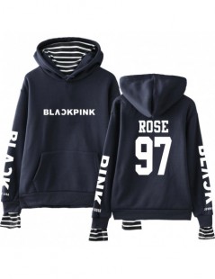 Hoodies & Sweatshirts 2018 Kpop Blackpink Casual Loose Fake Two Piece Hoodies sweatshirts Long Sleeve Korean Style Women Men ...