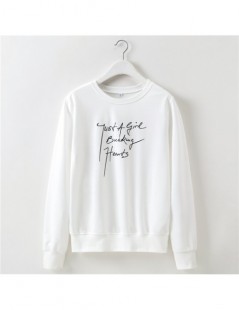 Hoodies & Sweatshirts Women Hoodies White Ladies Casual Letter Printed Harajuku Sweatshirt 2019 New Autumn Winter Long Sleeve...