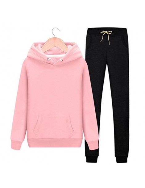 Women's Sets Autunm Winter Fashion Female Tracksuits Two Piece Sets Top+pants Women Hoodies Sportswear Warm Clothing Solid Co...