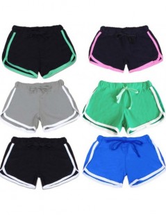 Shorts Hot Sale Shorts For Women Drawstring Elastic Waist Contrast Binding Side Split Shorts Cotton Work Waistband Fit New Sh...