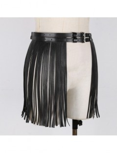 Skirts Womens Adult Adjustable Faux Leather Waistband Fringe Tassel Skirt Belt Nightclub Costume Cosplay Parties Skirts for H...