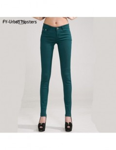 Jeans 2018 Women mid waist Plus Size Candy Jeans Pencil Pants Slim Casual Female Stretch Trousers blue Jean pantalones mujer ...