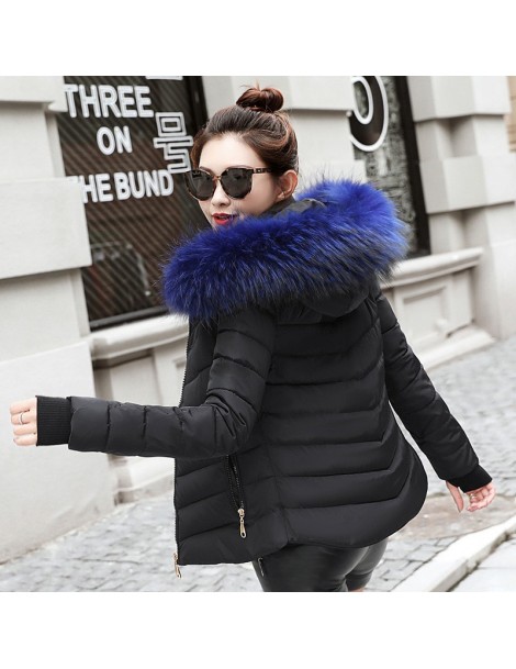 Parkas 2019 Winter Jacket women Plus Size Womens Parkas Thicken Outerwear solid hooded Coats Short Female Slim Cotton padded ...