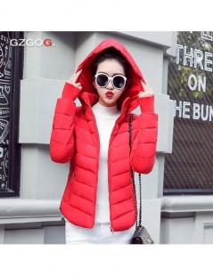 Parkas 2019 Winter Jacket women Plus Size Womens Parkas Thicken Outerwear solid hooded Coats Short Female Slim Cotton padded ...
